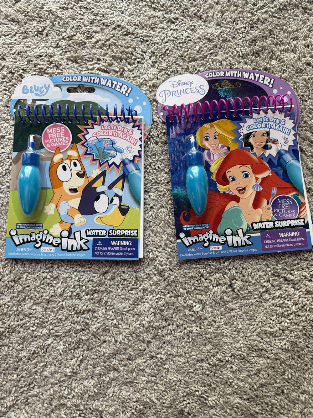 Target Imagine Ink Color-With-Water Activity Books - Blue & Purple